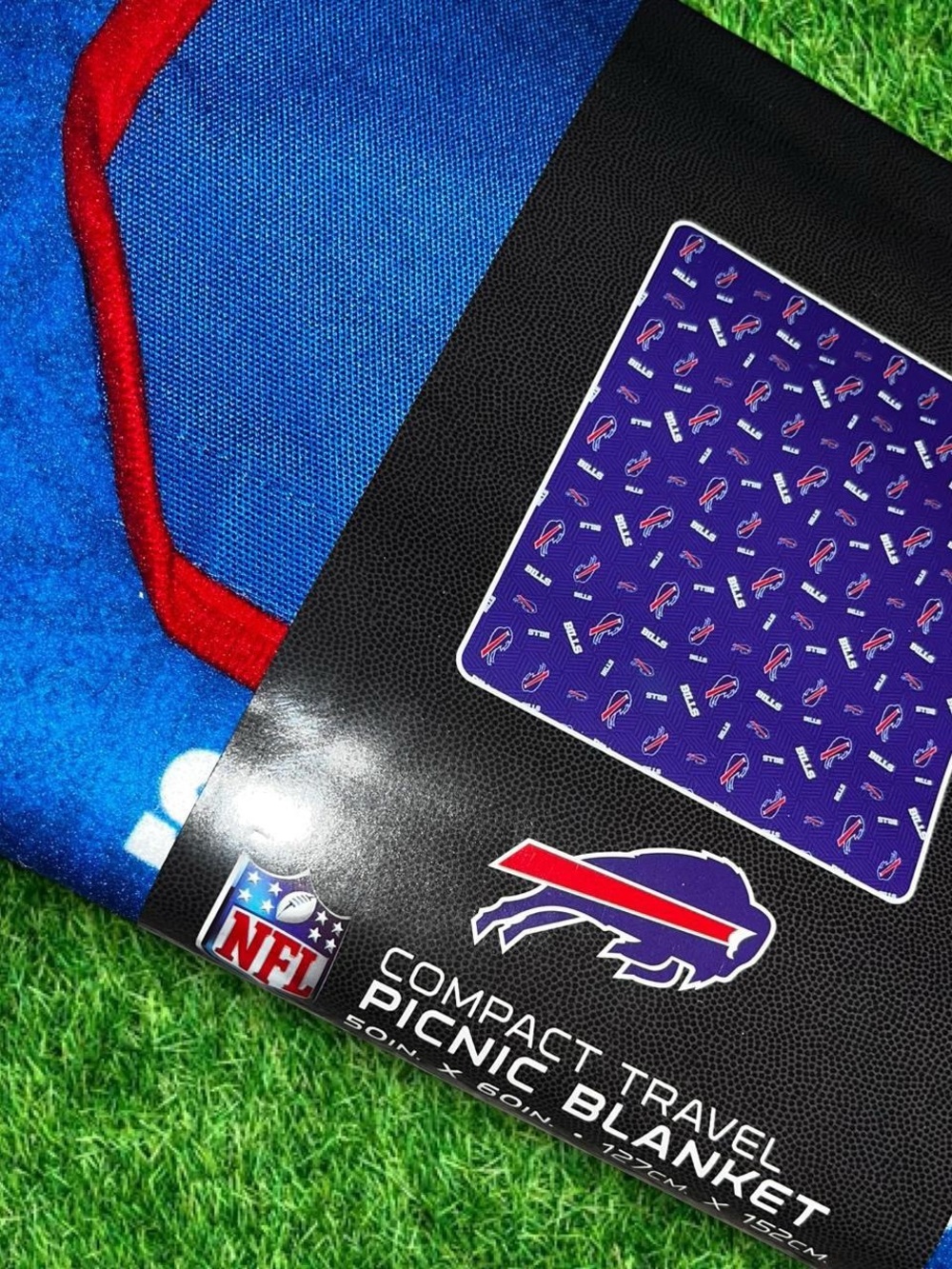 NFL Buffalo Bills Blue & Red Compact Picnic Blanket